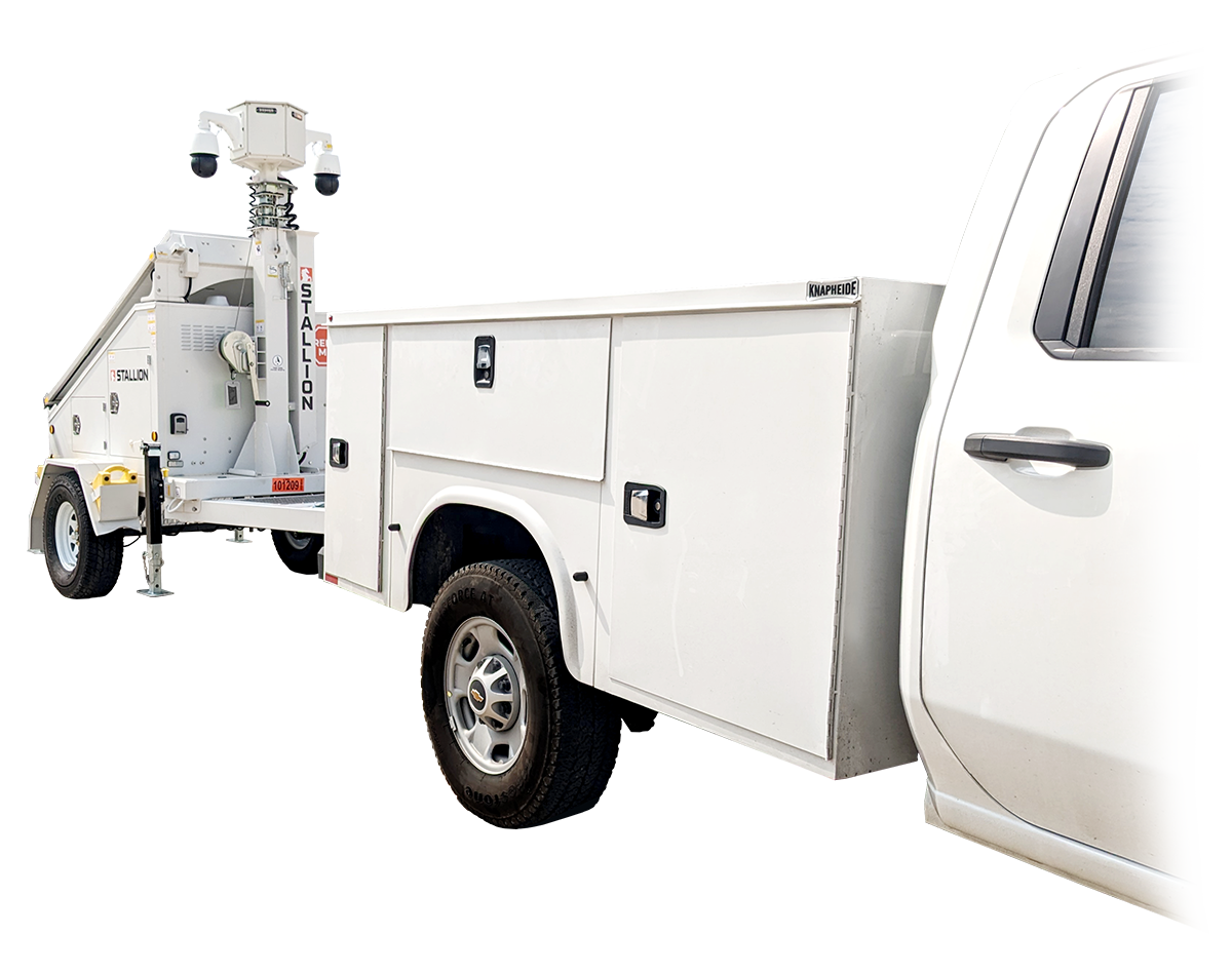 Surveillance Trailer Being Towed