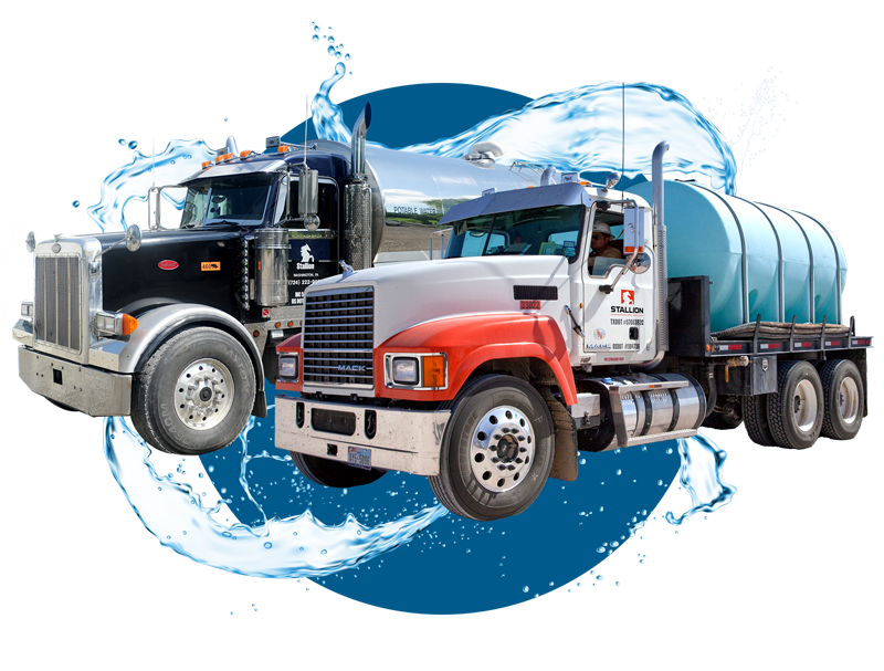 stallion water delivery trucks