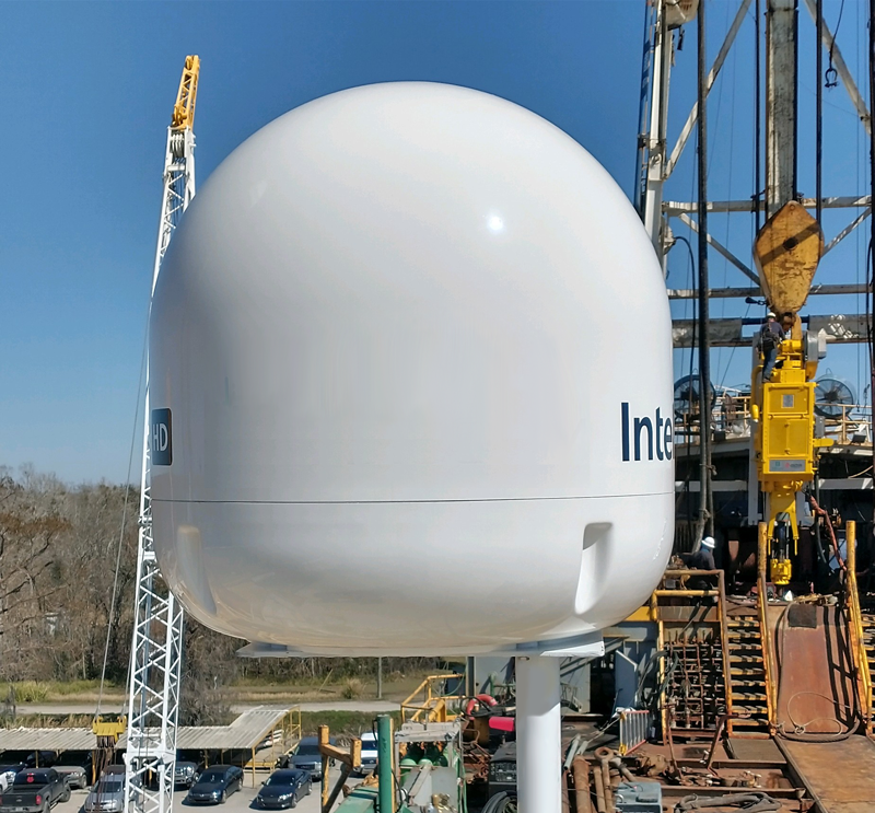 vsat install on a command trailer