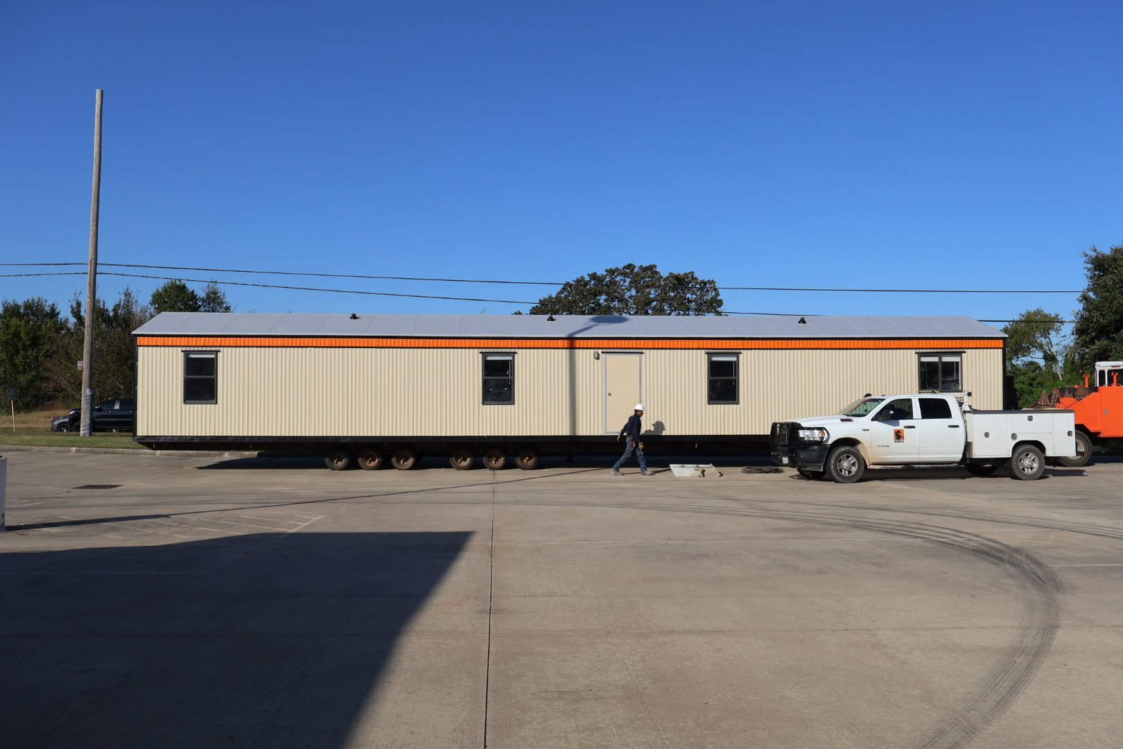 stallion office trailer on jobsite