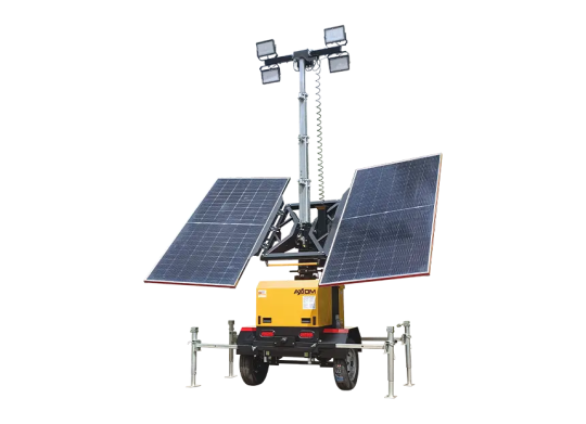 Solar powered light tower