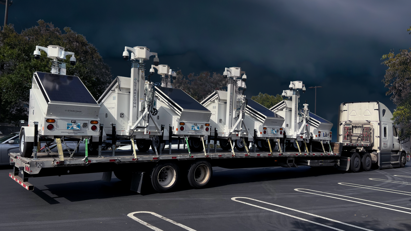 mobile surveillance trailers disaster
