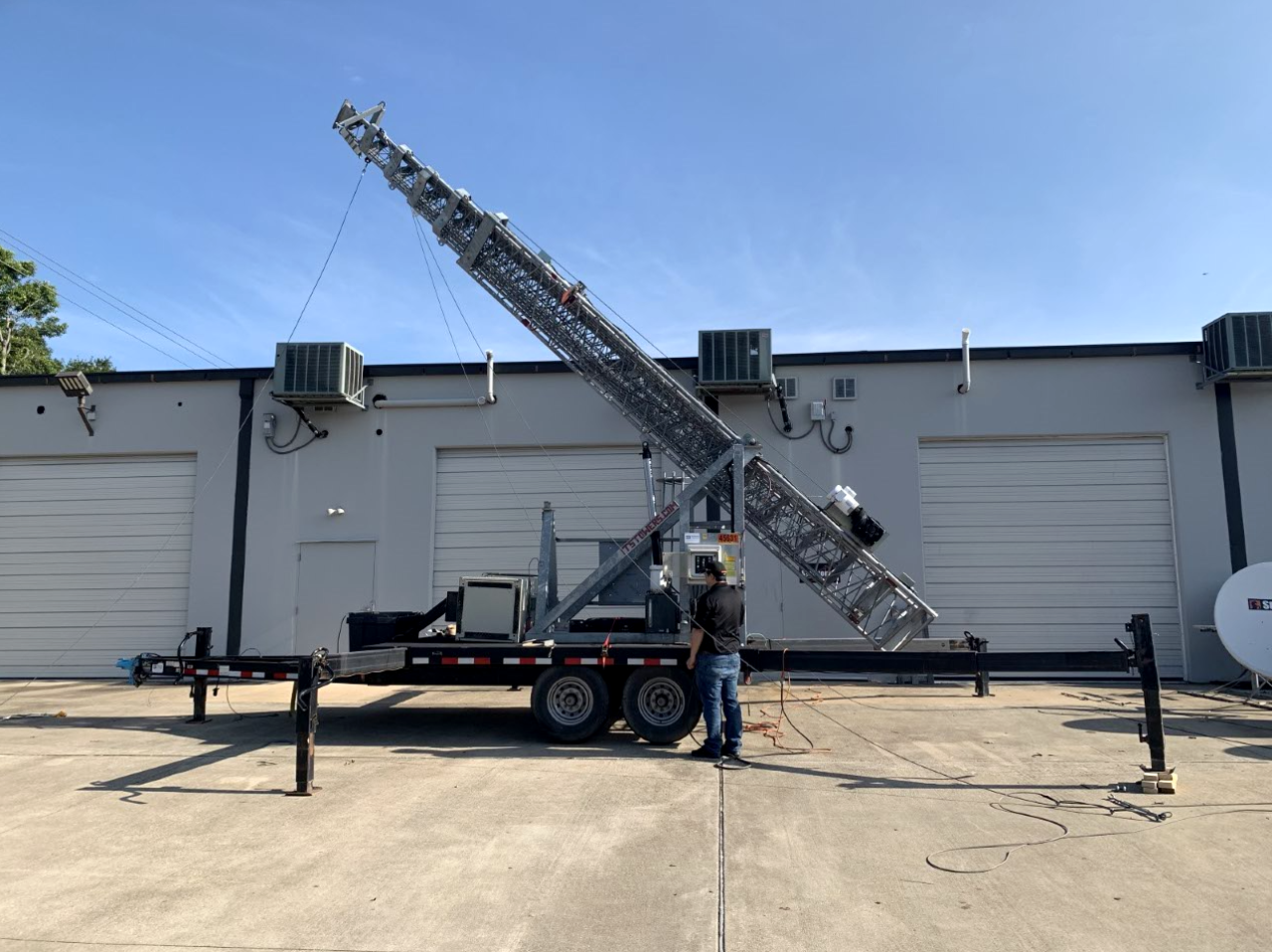 Portable Tower Trailer Install